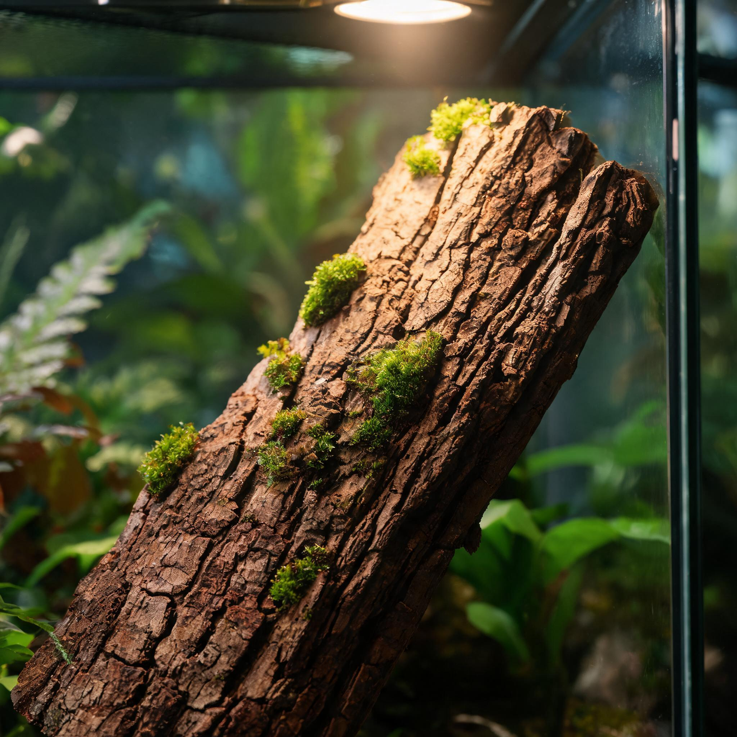 Natural Cork Bark Slab — Climbing & Basking Platform