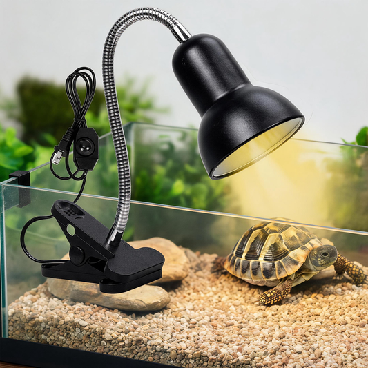 FlexArm Clamp Lamp Fixture with Dimmer — Bulb Not Included